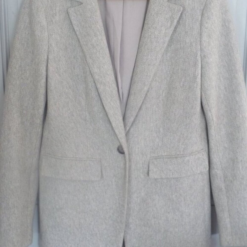 Ladies Size S Gray Tailored Suit Jacket - Picture 2 of 5